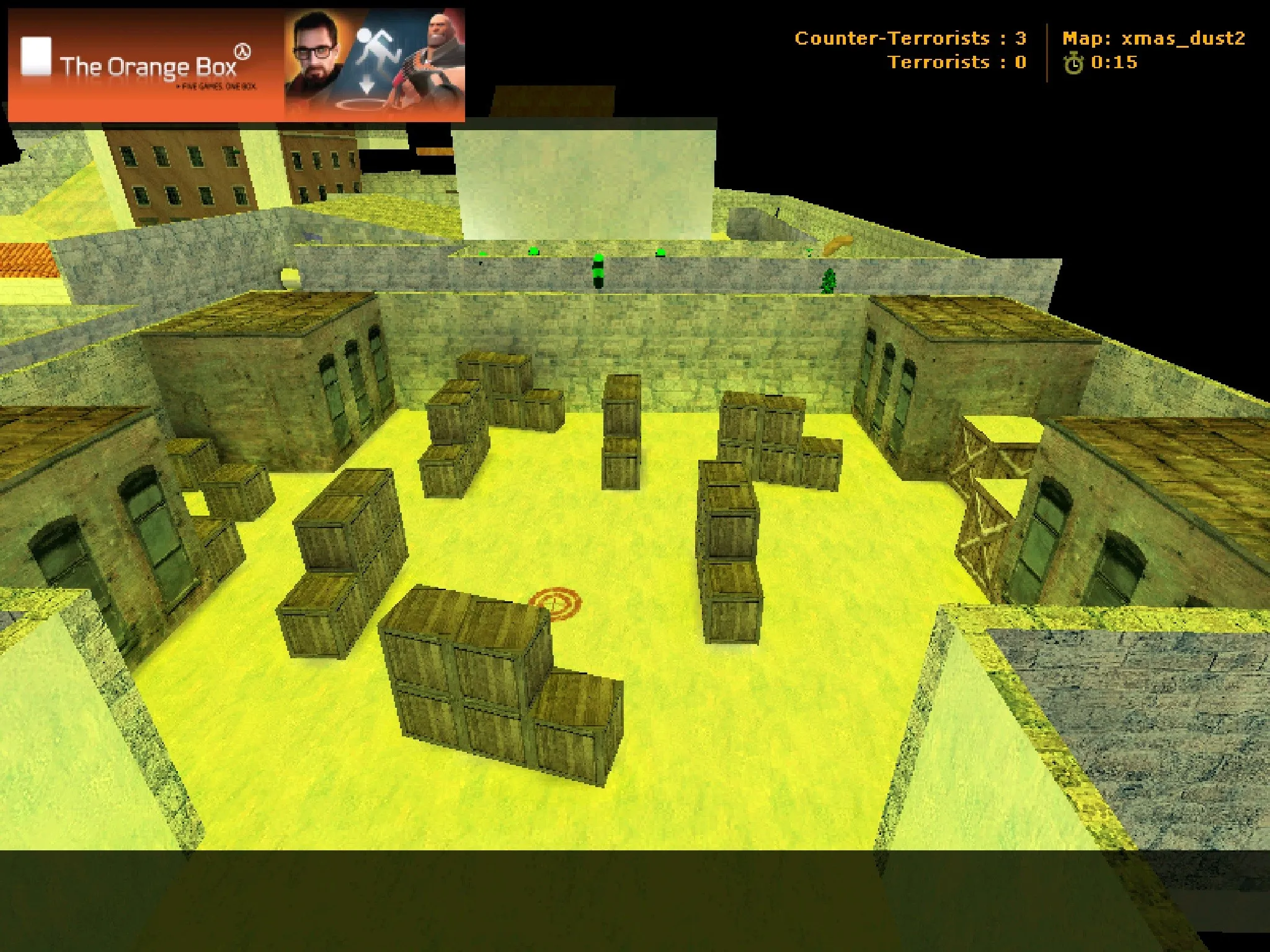 Скриншот  Карта xmas_dust2 для CS 1.6 – Зимняя версия классической карты