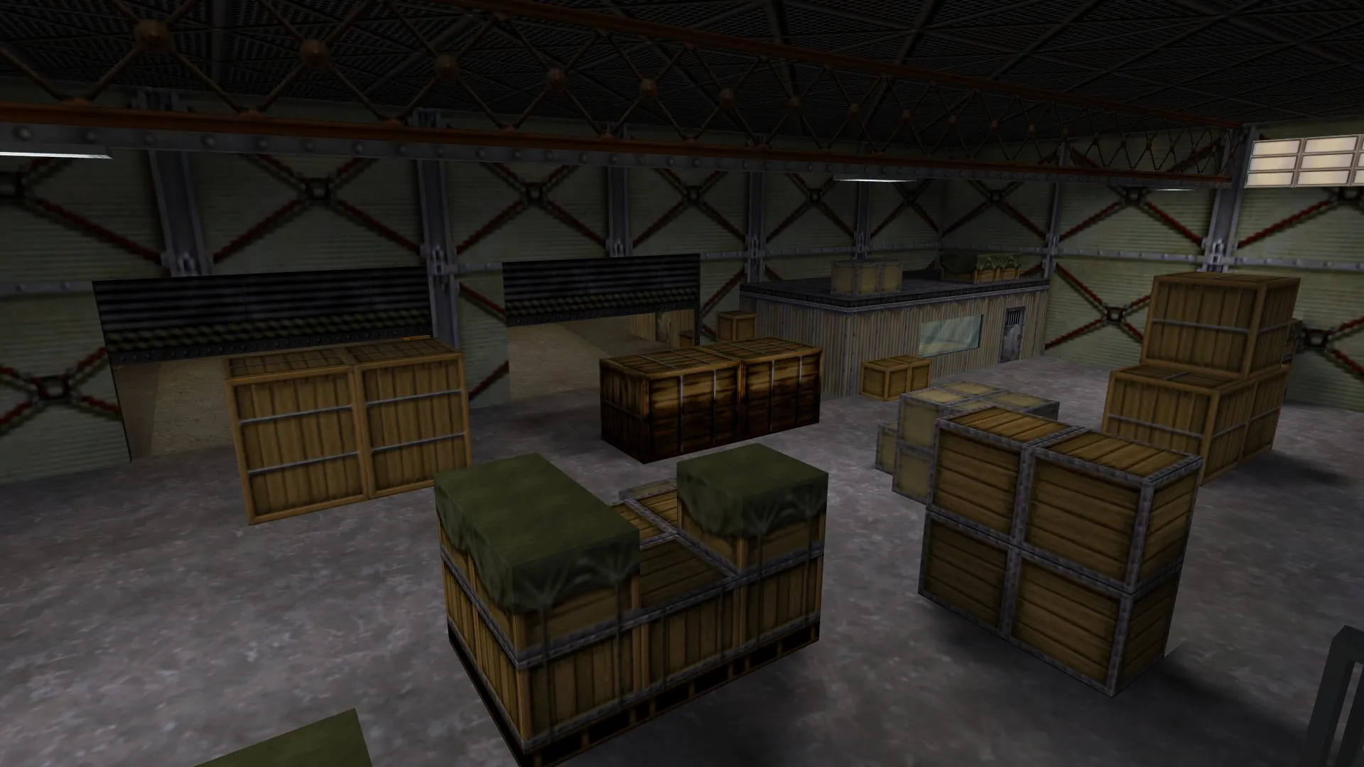 Скриншот Карта crate_warehouse для CS 1.6: точки, маршруты, .nav для ботов, оптимизация wpoly/epoly