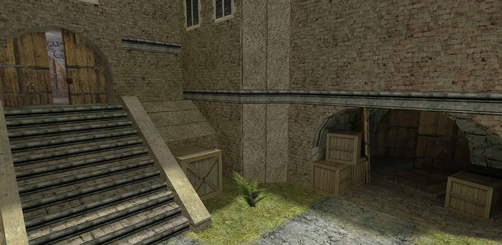 Скриншот  Карта de_castle_lin для CS 1.6: тактика за Т и КТ, точки, навигация ботов и оптимизация