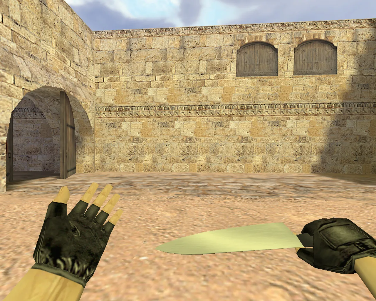 Скриншот Модель «Кухонный нож» v_ и p_ для CS 1.6: звуки, анимация осмотра и текстуры