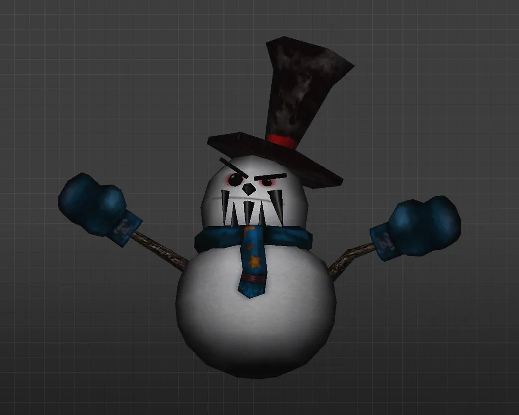 Скриншот Модель «Злобный снеговик» для CS 1.6 - Уникальный зимний скин