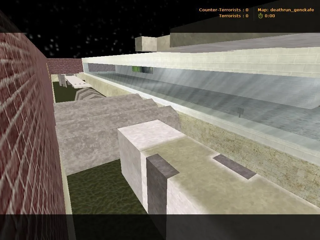 Скриншот  deathrun_genckafe для CS 1.6: deathrun карта, точки, респаун ловушек и настройка под локалку