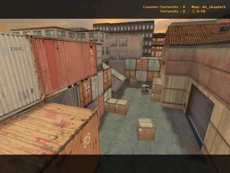 Скриншот  Карта de_chapter5 для CS 1.6: тактика за Т и КТ, точки, раунды, .nav и оптимизация