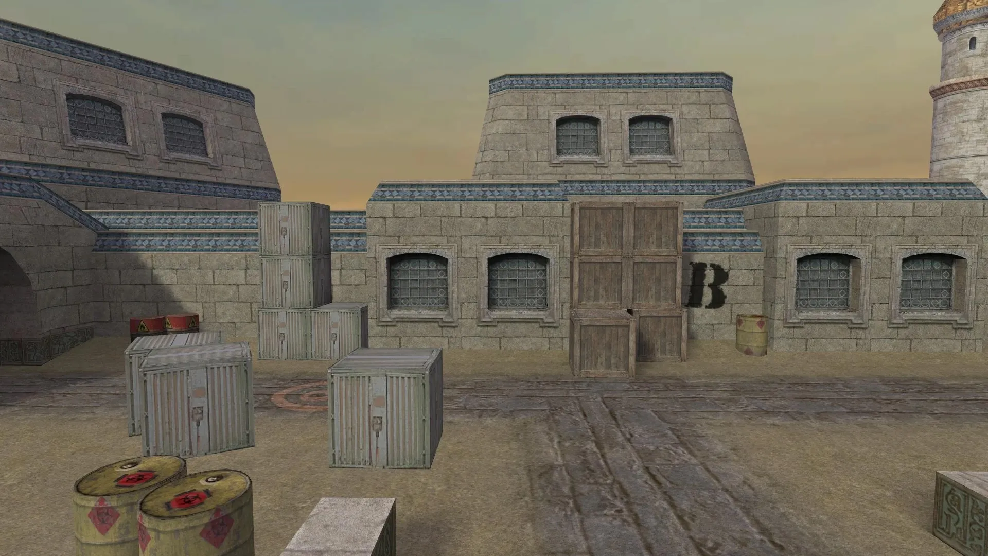 Скриншот  Карта de_dust_xbox для CS 1.6: точки, маршруты, .nav для ботов и оптимизация wpoly/epoly