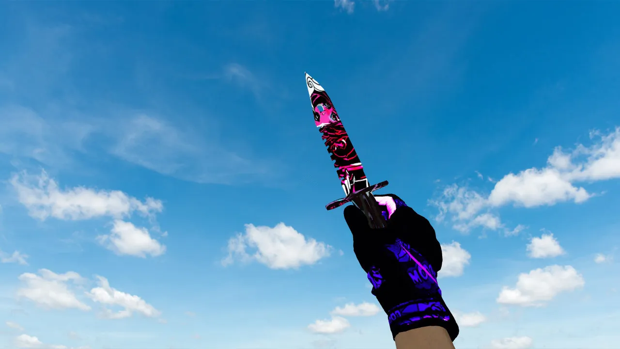 Скриншот  Модель ножа Штык-нож M9 «Неонуар» v_ для CS 1.6: звуки, анимация осмотра, текстуры