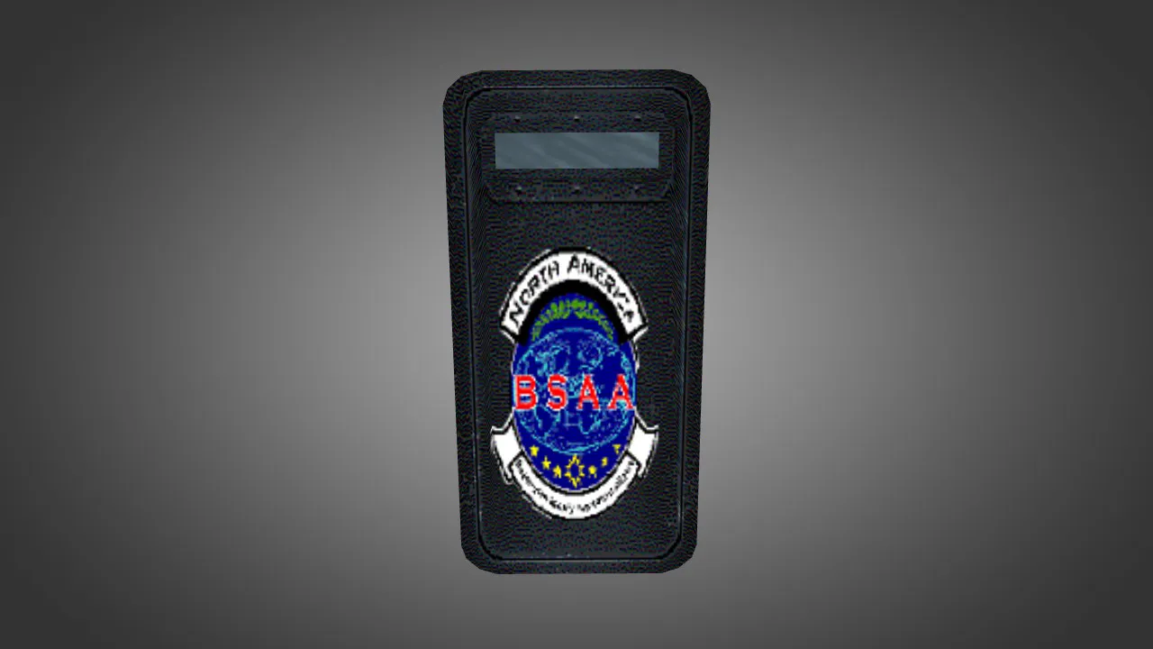 Скриншот Модель «B.S.A.A. SHIELD» для CS 1.6: v_ / p_ / w_ щита, звуки, анимация осмотра и текстуры