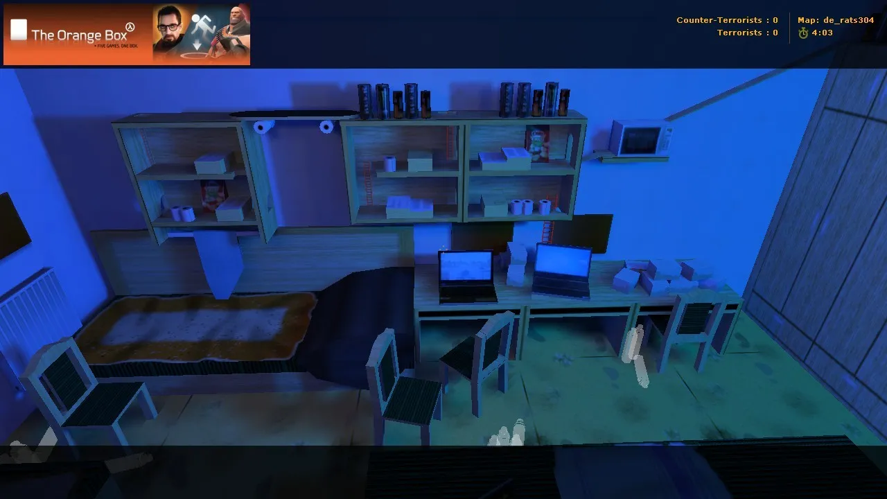 Скриншот Карта de_rats304 для CS 1.6 - тактические особенности и преимущества