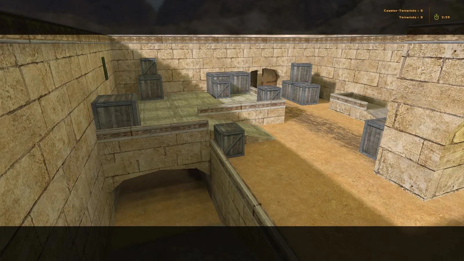 Скриншот  Карта de_heroes для CS 1.6: баланс сторон, точки, .nav для ботов, оптимизация wpoly/epoly