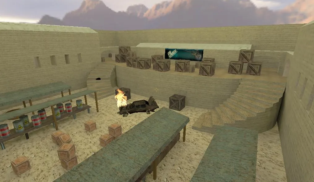 Скриншот  Карта de_fabrestore для CS 1.6: точки, раундовые схемы, .nav для ботов и оптимизация