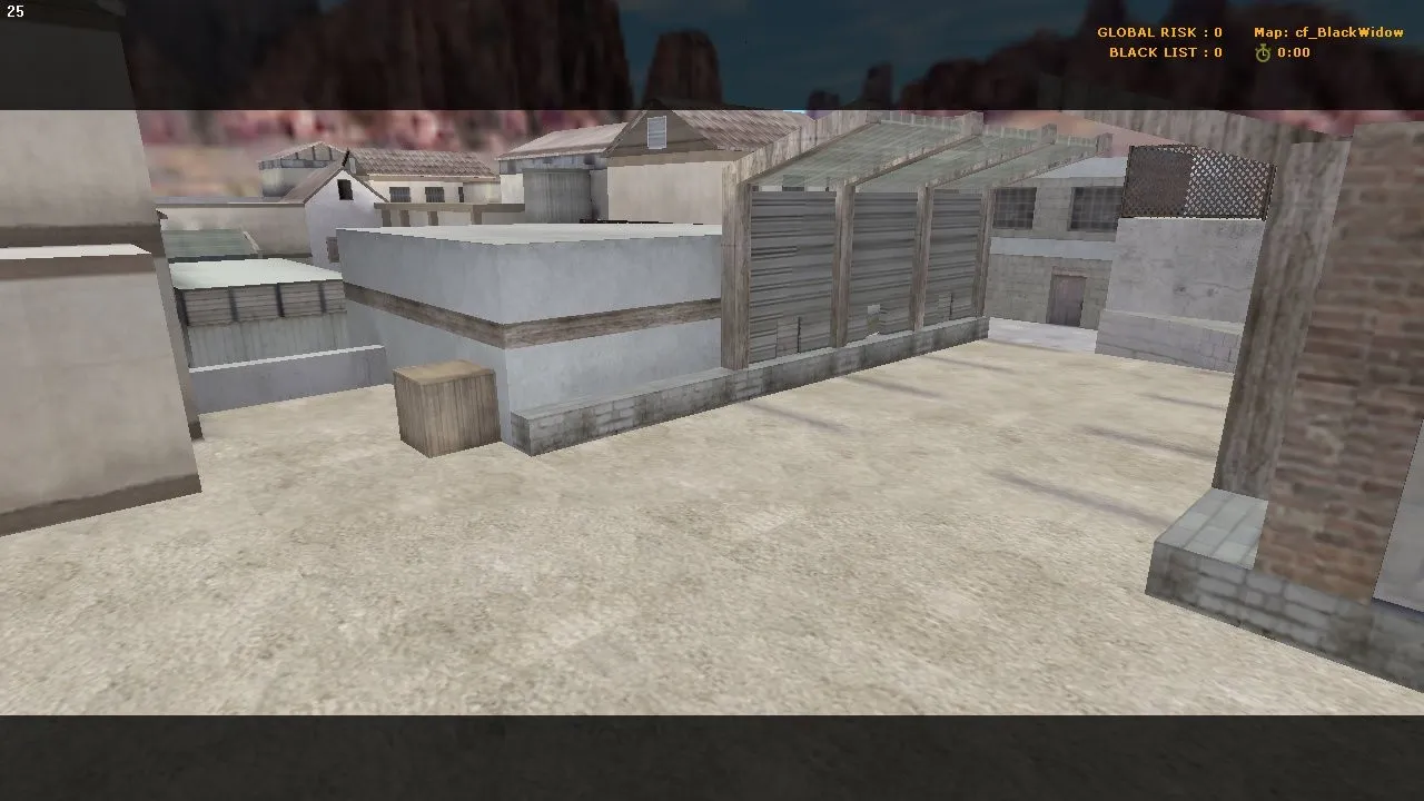 Скриншот Карта cf_blackwidow для CS 1.6: обзор, тактика за CT/T, баланс сторон, .nav и оптимизация