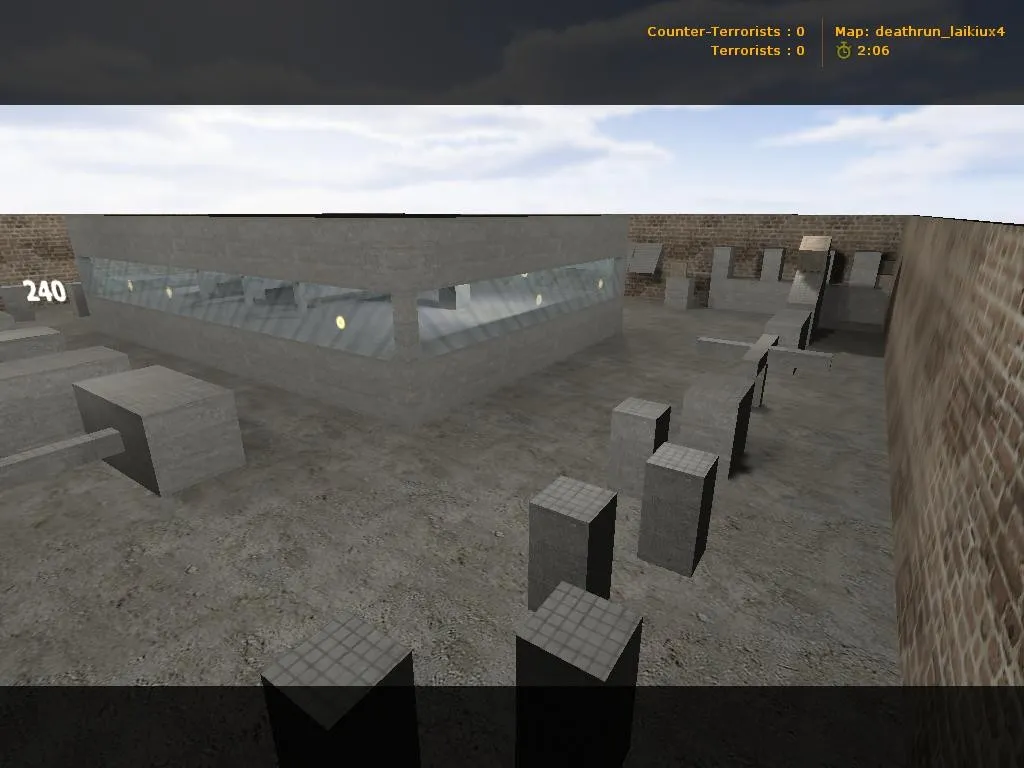 Скриншот  deathrun_laikiux4 для CS 1.6: тактика за CT и T, точки, .nav, оптимизация wpoly/epoly