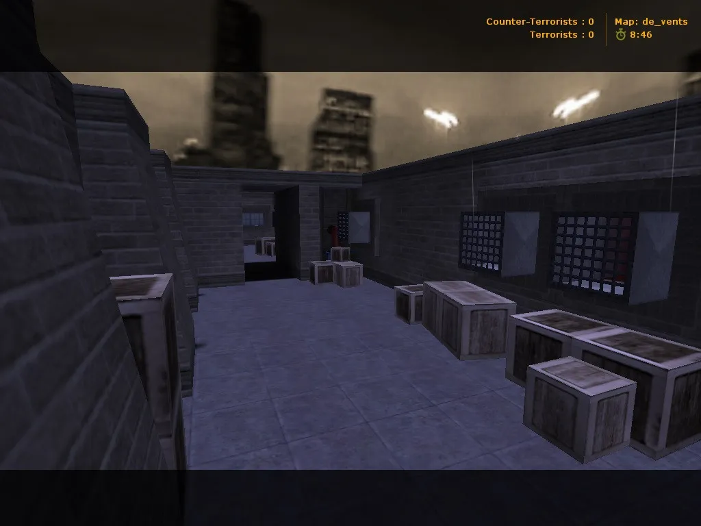 Скриншот  Карта de_vents для CS 1.6 - Тактические возможности и подробности