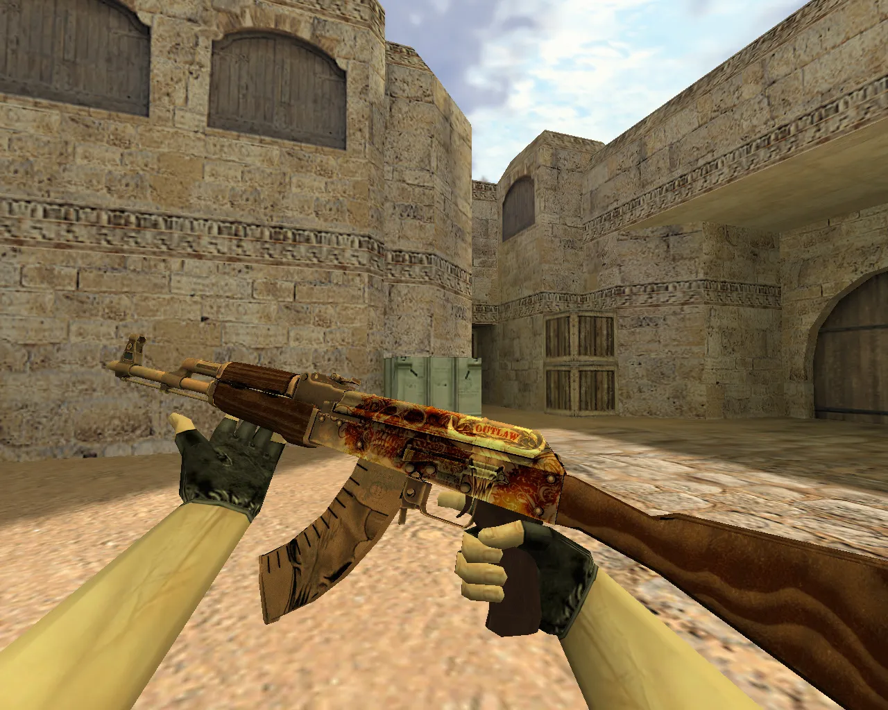 Скриншот Модель «АК-47 Разбойник» для CS 1.6 - Качественные текстуры и анимации