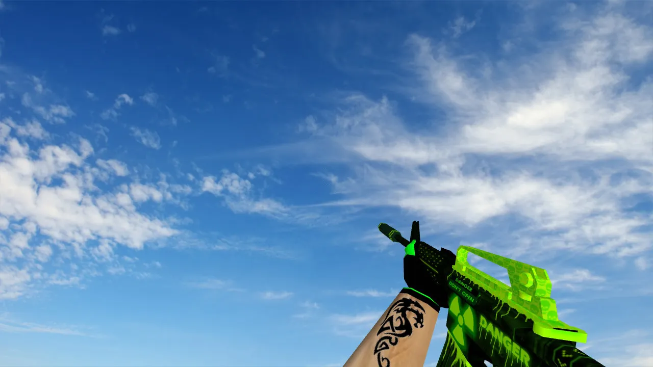 Скриншот  Toxicator Weapon Pack: пак моделей оружия для CS 1.6 с v_/p_/w_ моделями, звуками и анимацией осмотра