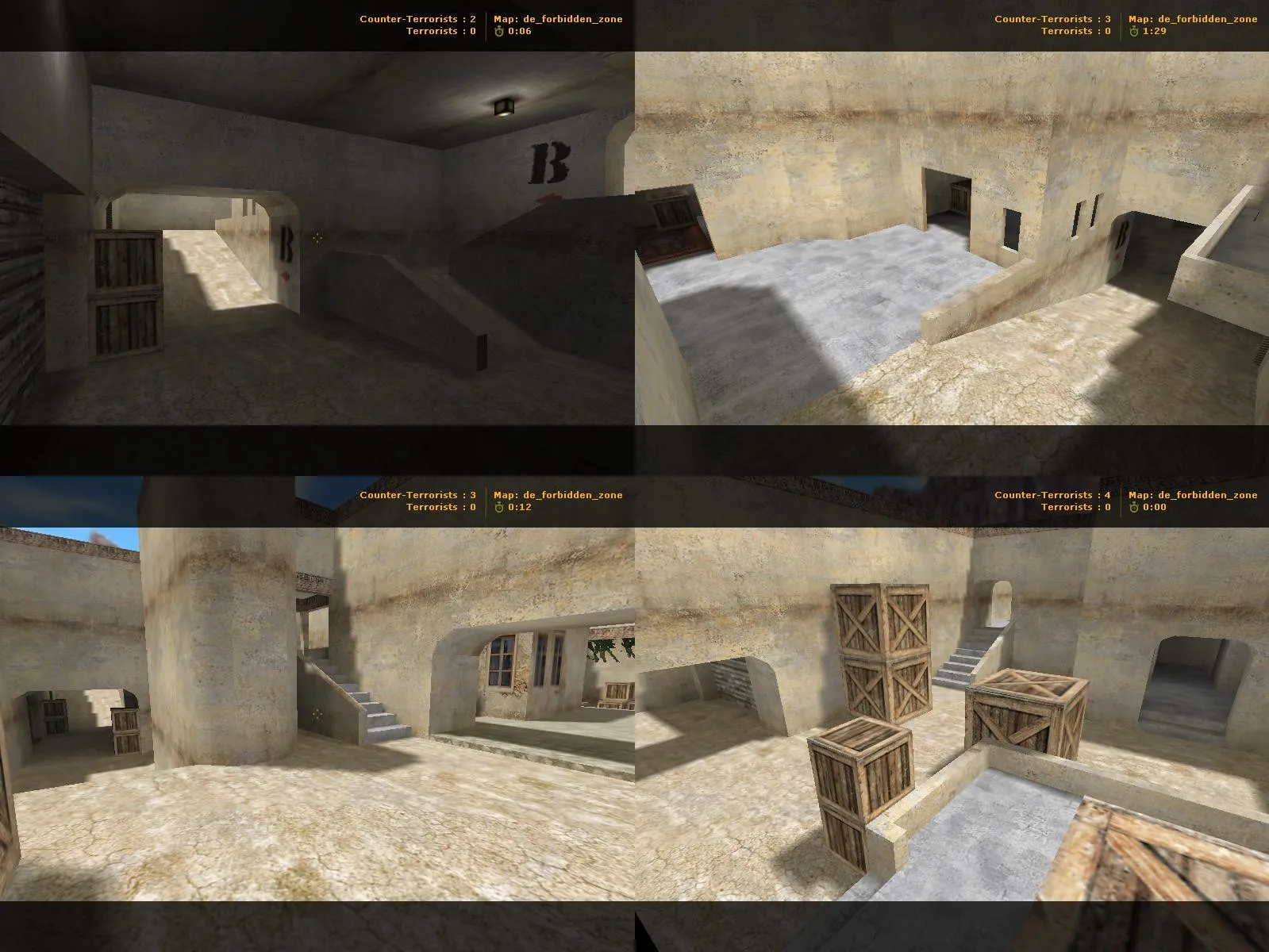 Скриншот  de_forbidden_zone для CS 1.6: тактика, точки, .nav для ботов и оптимизация wpoly/epoly