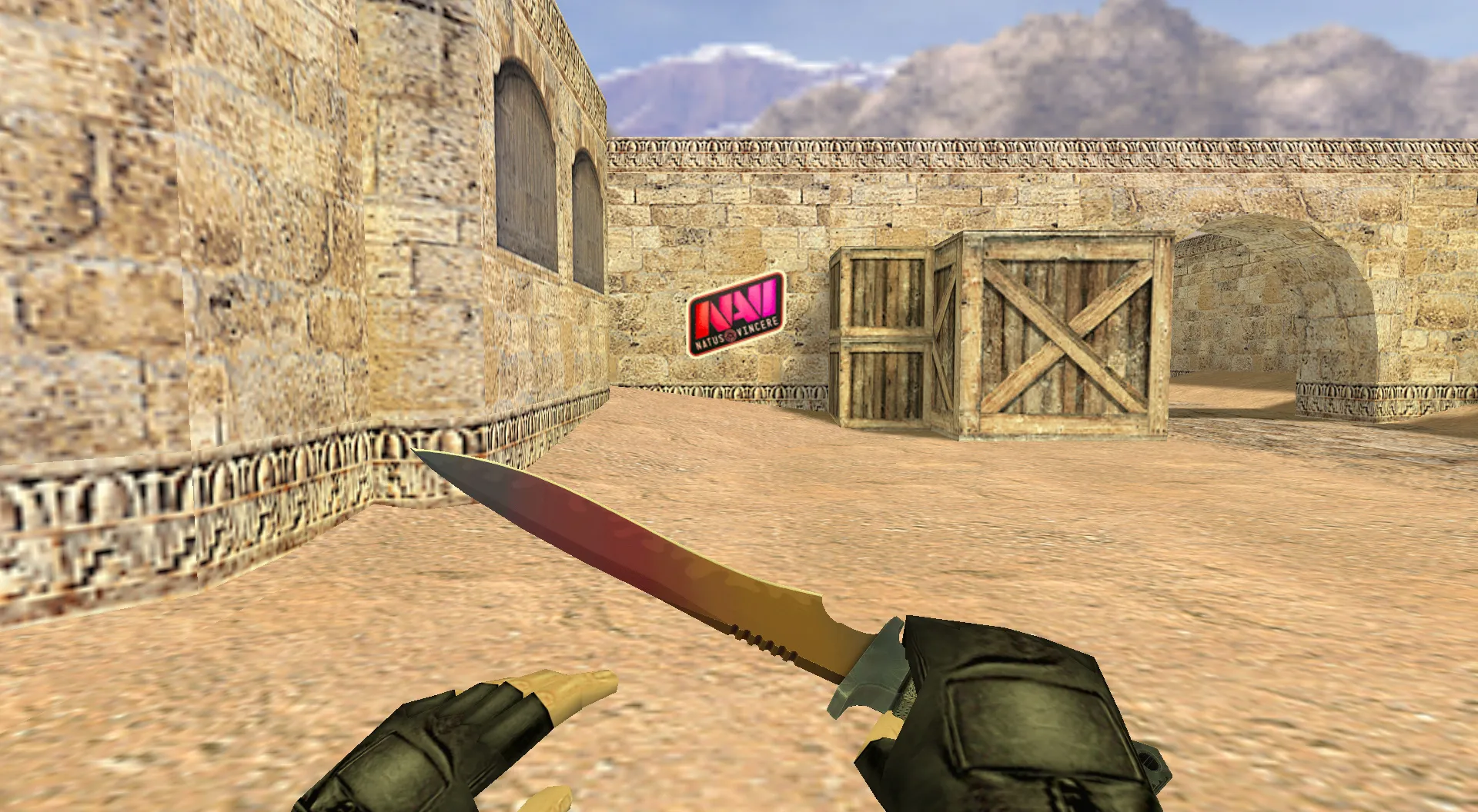 Скриншот Граффити «NaVi Fade Logo» для CS 1.6 - Эмблема киберспорта