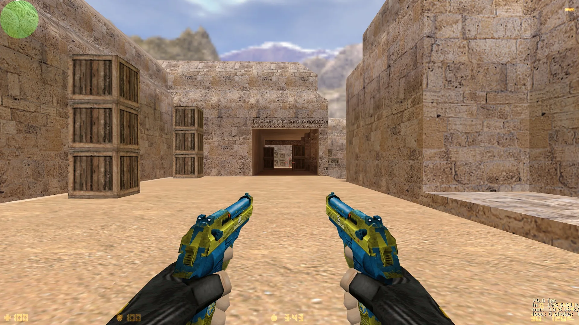 Скриншот  de_dus2tec — DE карта для CS 1.6: ацтек + dust2 план, точки для Т/КТ, .nav и оптимизация