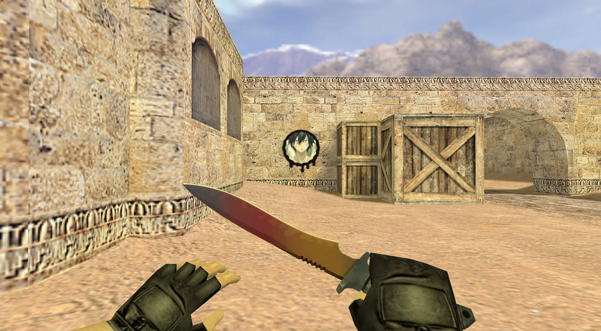 Скриншот Граффити «Грей Фуллбастер» для CS 1.6 - Аниме Граффити