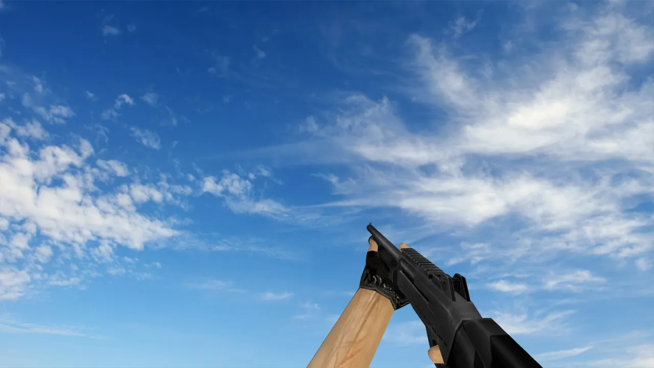 Скриншот  Пак моделей оружия «Сглаженные стандартные модели» для CS 1.6: v_, p_, w_ модели, звуки, анимация осмотра и качество текстур