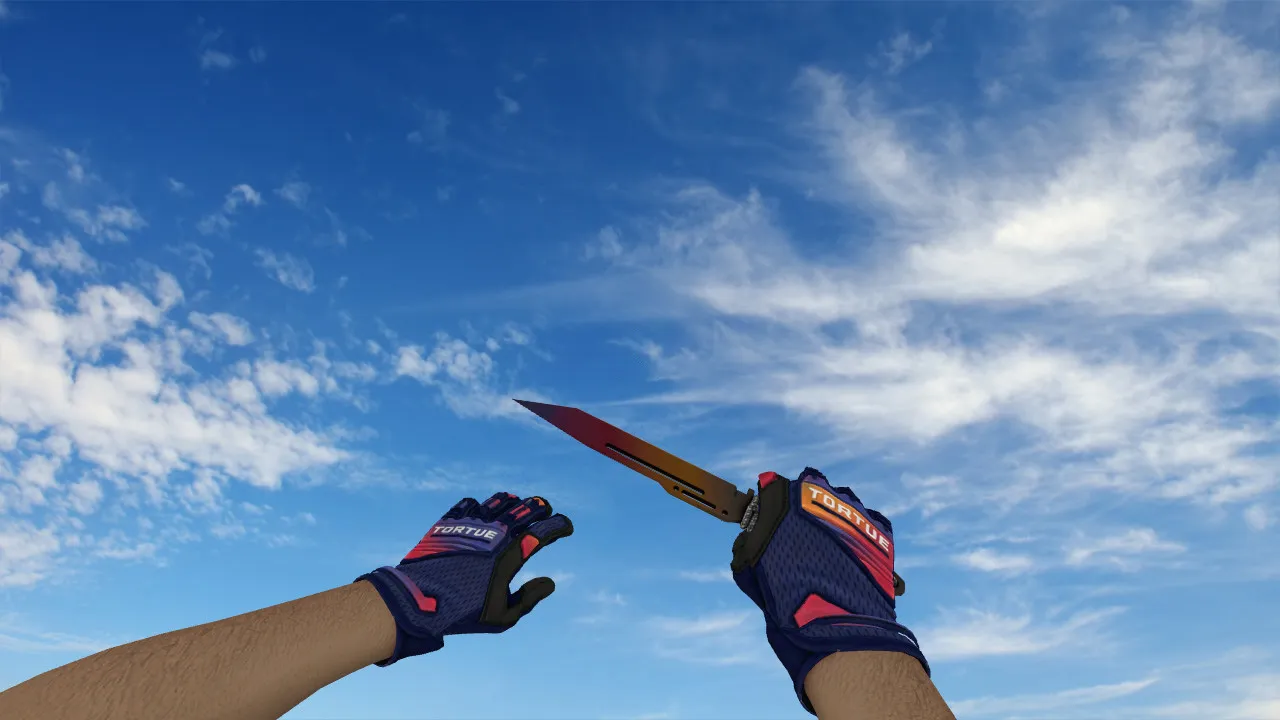 Скриншот Модель ножа «Паракорд-нож Градиент» v_ для CS 1.6: p_, w_ модель, звуки, анимация осмотра