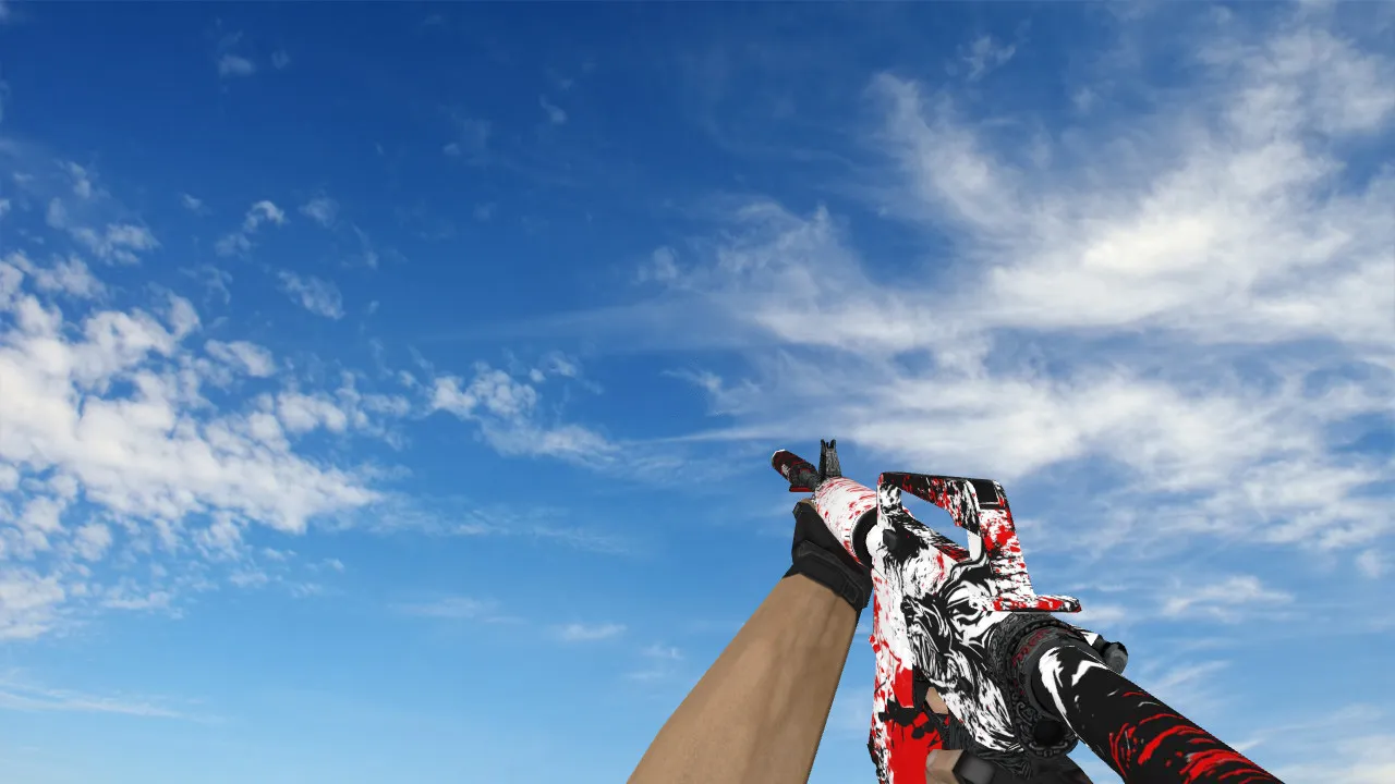 Скриншот Модель M4A1 Victim v_/p_/w_ для CS 1.6: звуки, анимация осмотра и качество текстур