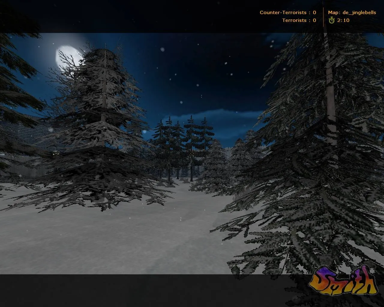 Скриншот  Карта de_jinglebells для CS 1.6 - Зимняя атмосфера и тактика