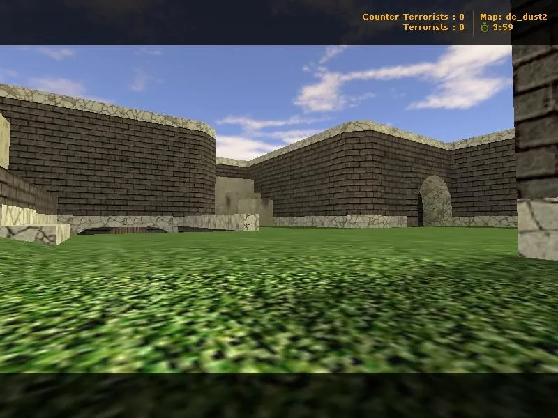 Скриншот  Карта de_dust2_viharsziget для CS 1.6: точки, рауты за Т и КТ, .nav для ботов