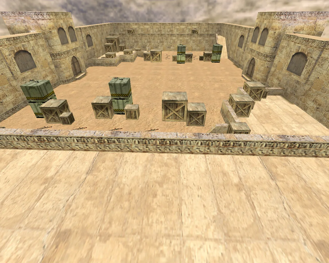 Скриншот  aim_map для CS 1.6: разбор карты, точки для тренировки и настройка ботов