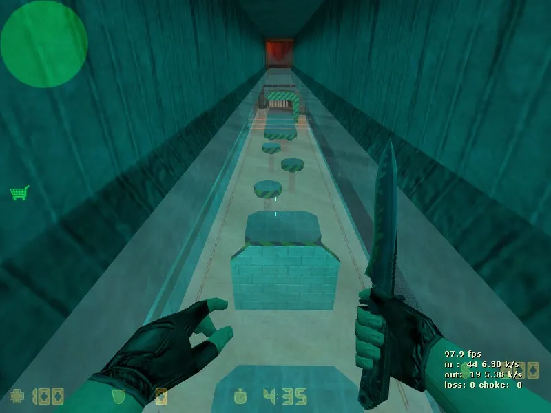 Скриншот  deathrun_taringacs_laserspace — карта deathrun для CS 1.6: ловушки, лазеры, точки и подсказки для игры