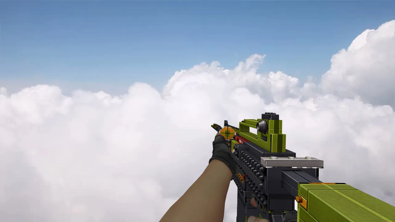 Скриншот  Модель M4A1 LEGO CSGO anims v_ для CS 1.6: w_ p_ модели, звуки, анимация осмотра и текстуры