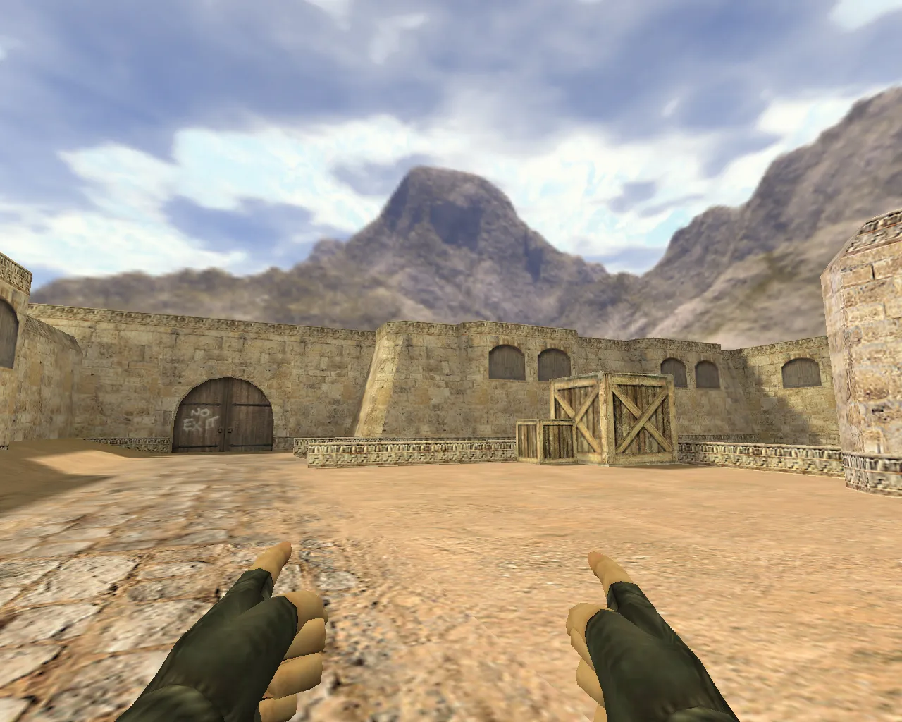 Скриншот Модель «Два пистолета из пальцев» для CS 1.6: Уникальный скин