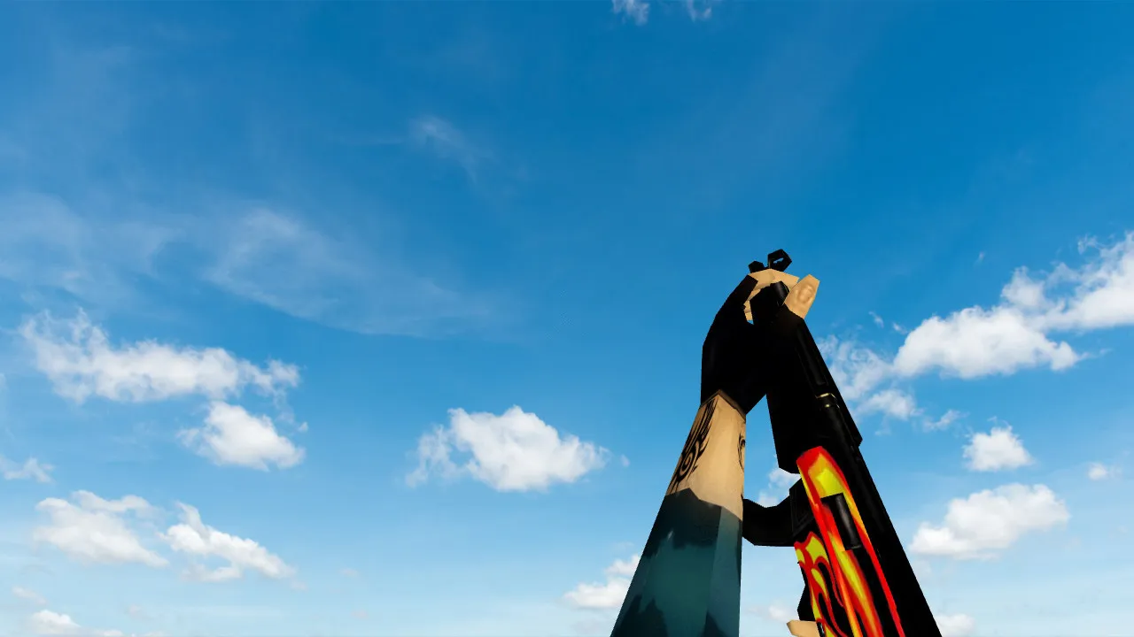 Скриншот Модель MP5 Firestyle для CS 1.6 - Оружие с уникальным стилем