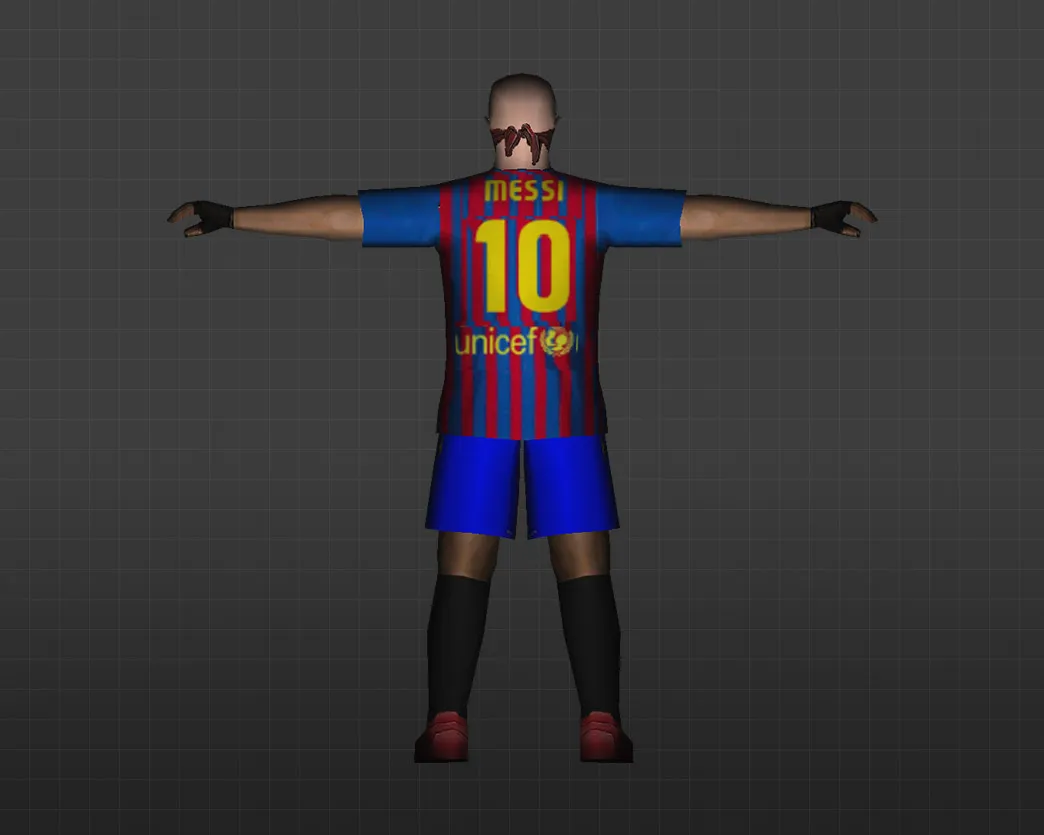 Скриншот Модель «Лео Месси – Барселона» для CS 1.6 - Уникальный скин