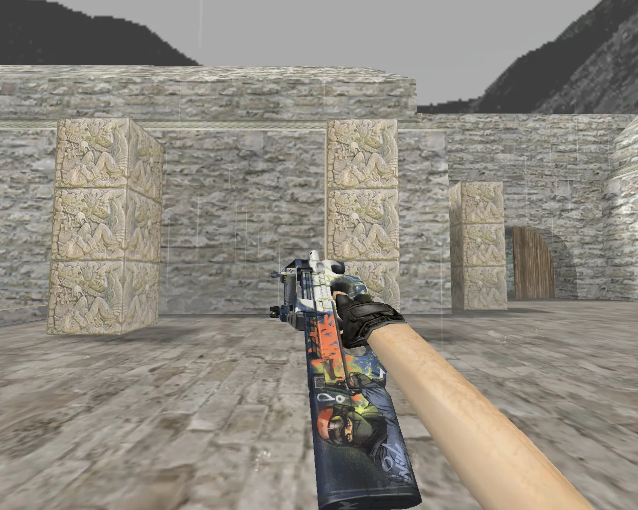 Скриншот P90 «Ностальгия» для CS 1.6 - Уникальный скин из CS20