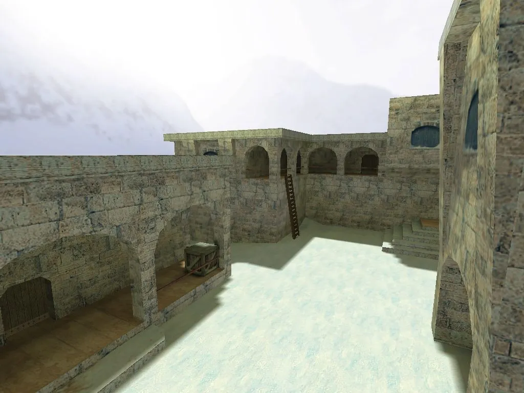 Скриншот  Карта de_snowball для CS 1.6 - Тактические возможности и стратегия