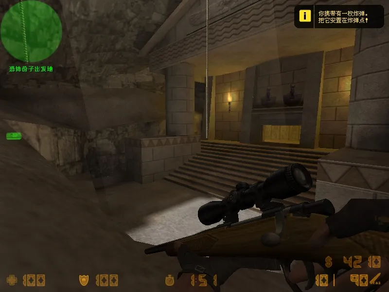 Скриншот Карта de_tombraid для CS 1.6: Тактика и особенности