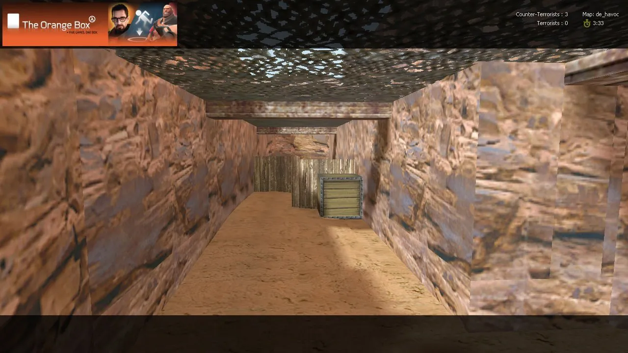 Скриншот  de_havoc карта для CS 1.6: тактика за T и CT, точки, .nav для ботов, оптимизация wpoly/epoly