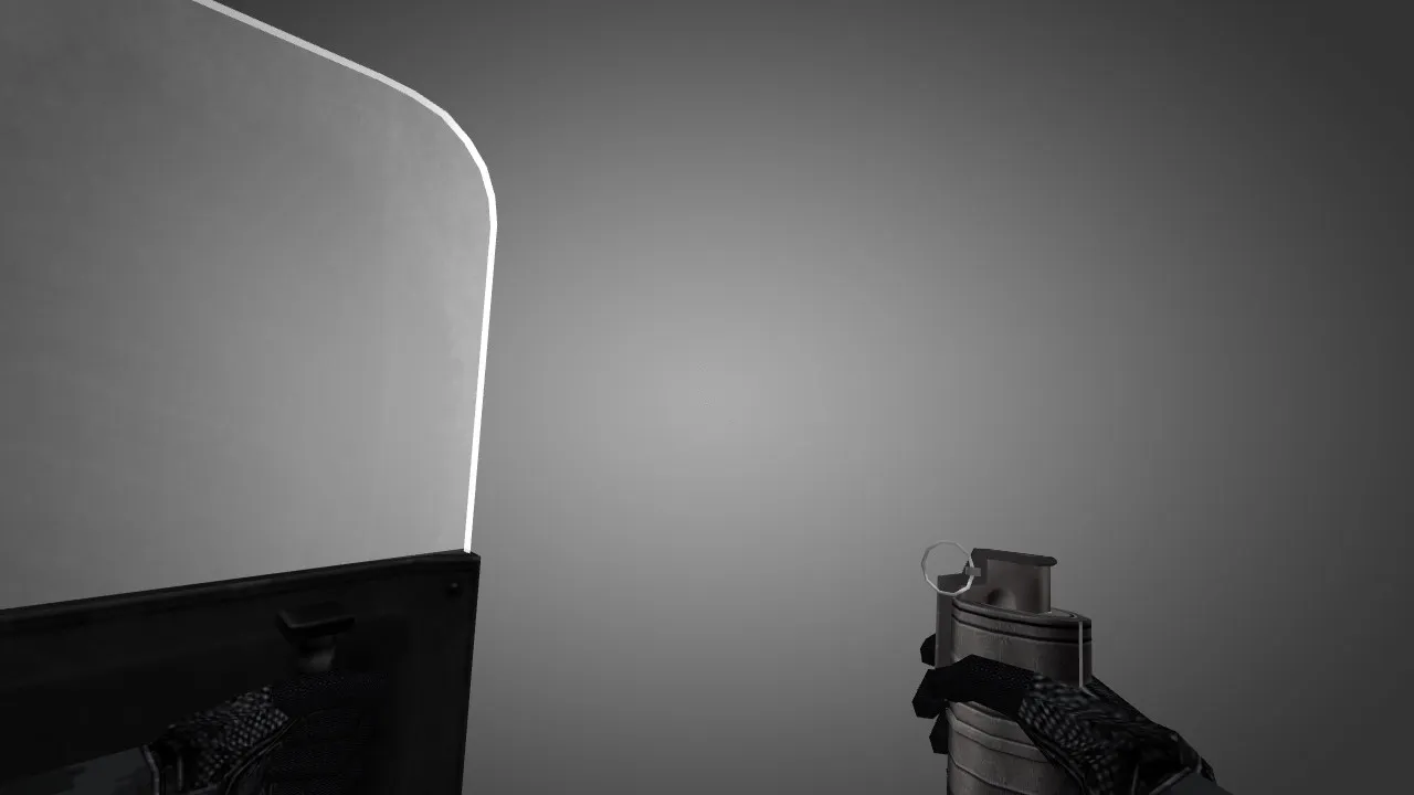 Скриншот Модель «MW2 like Shield» для CS 1.6: v_/p_/w_ shield, звуки, анимация осмотра, текстуры 1024x1024