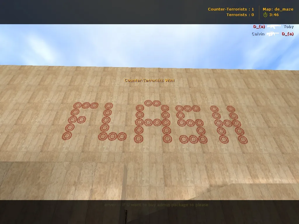 Скриншот  Карта de_maze для CS 1.6 - Тактические возможности и особенности