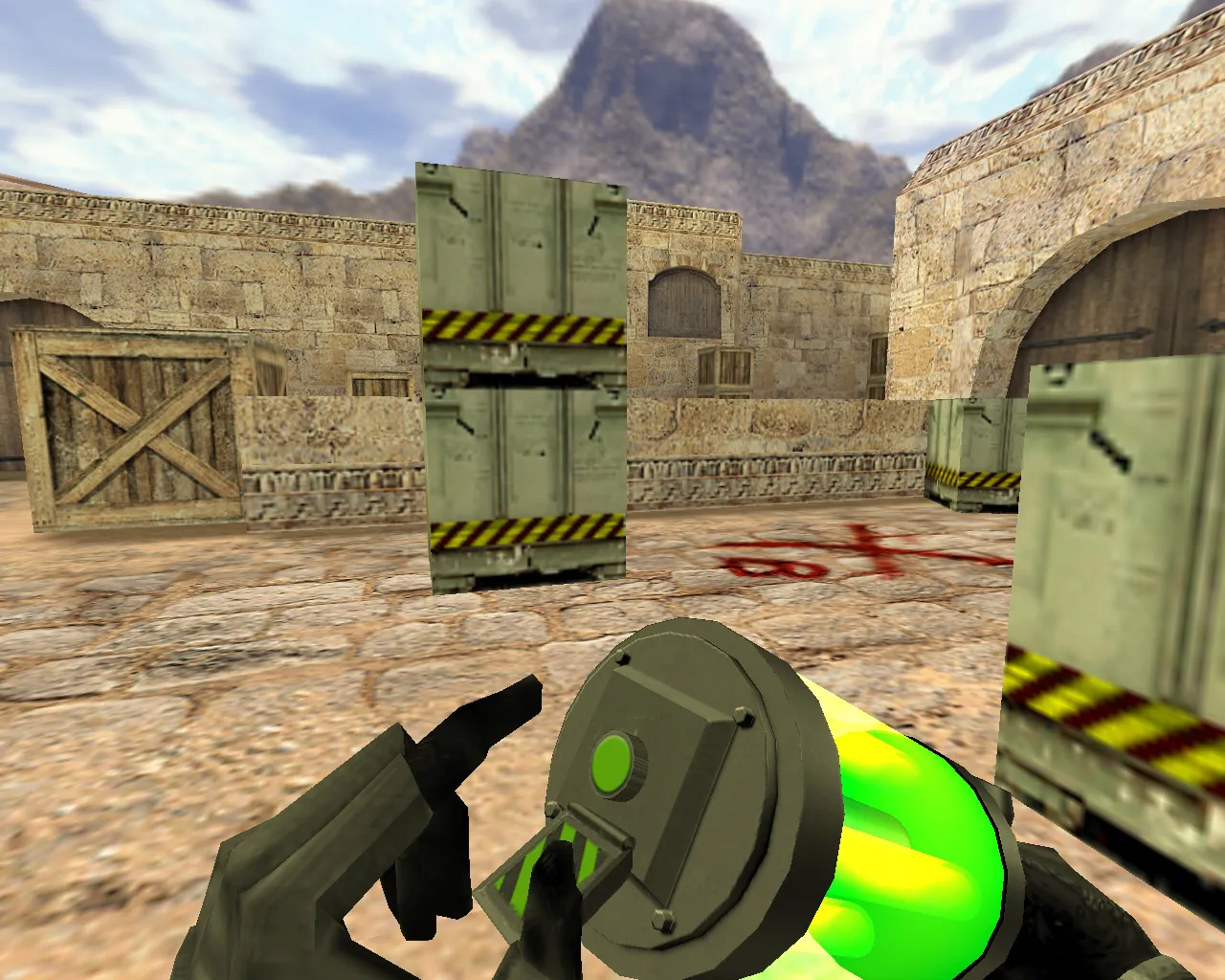 Скриншот Модель «Бомба из будущего» для CS 1.6: v_, p_, w_ варианты, анимация осмотра, звук, точные текстуры