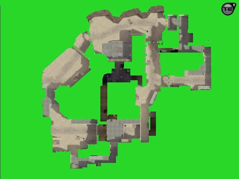 Скриншот Карта css_dust3 для CS 1.6: точки, раунды, тактика за Т и КТ, оптимизация и .nav для ботов