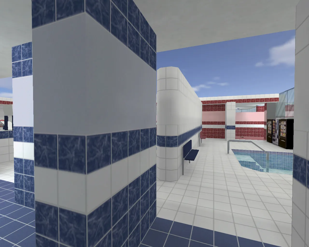 Скриншот  Карта fy_poolparty для CS 1.6: тактика, точки, боты, оптимизация и настройка сервера