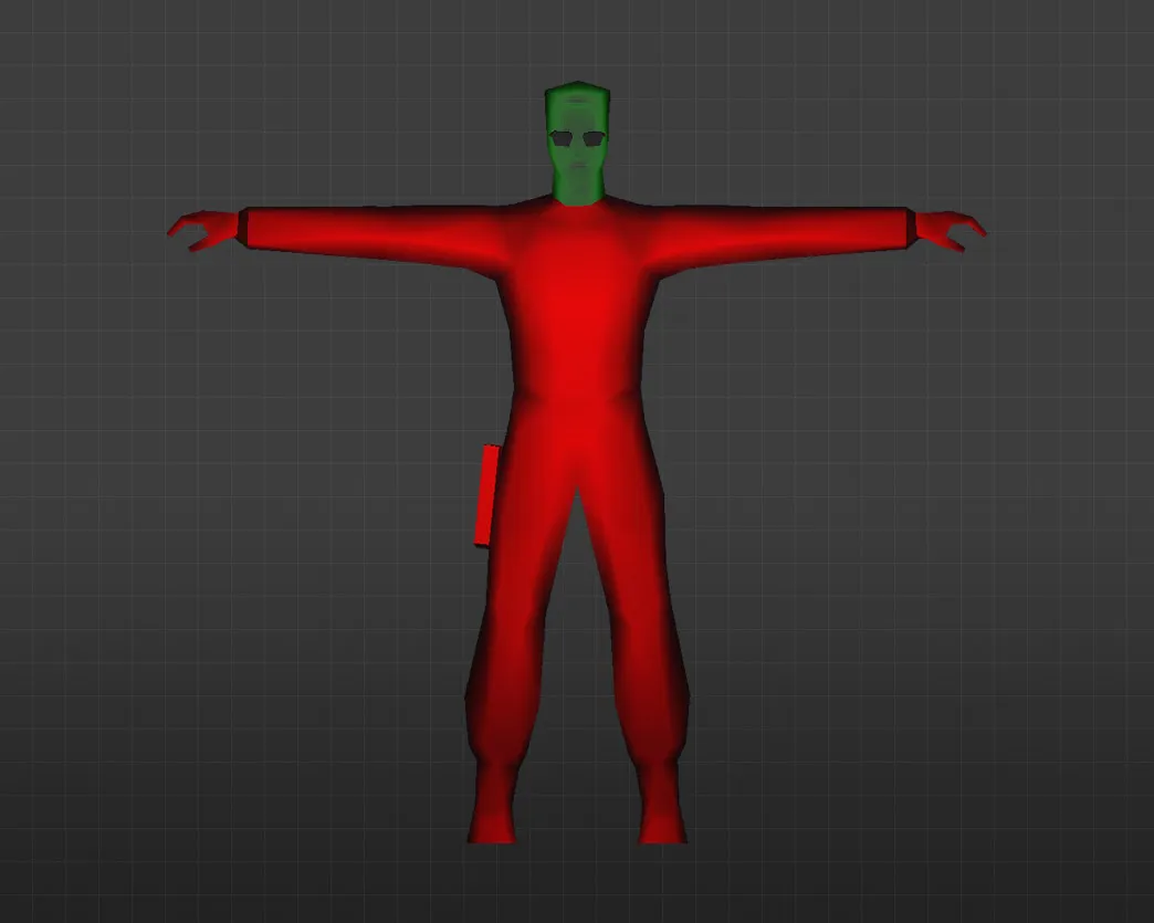 Скриншот Красные и синие модели игроков с зеленой головой для CS 1.6 - Уникальные скины