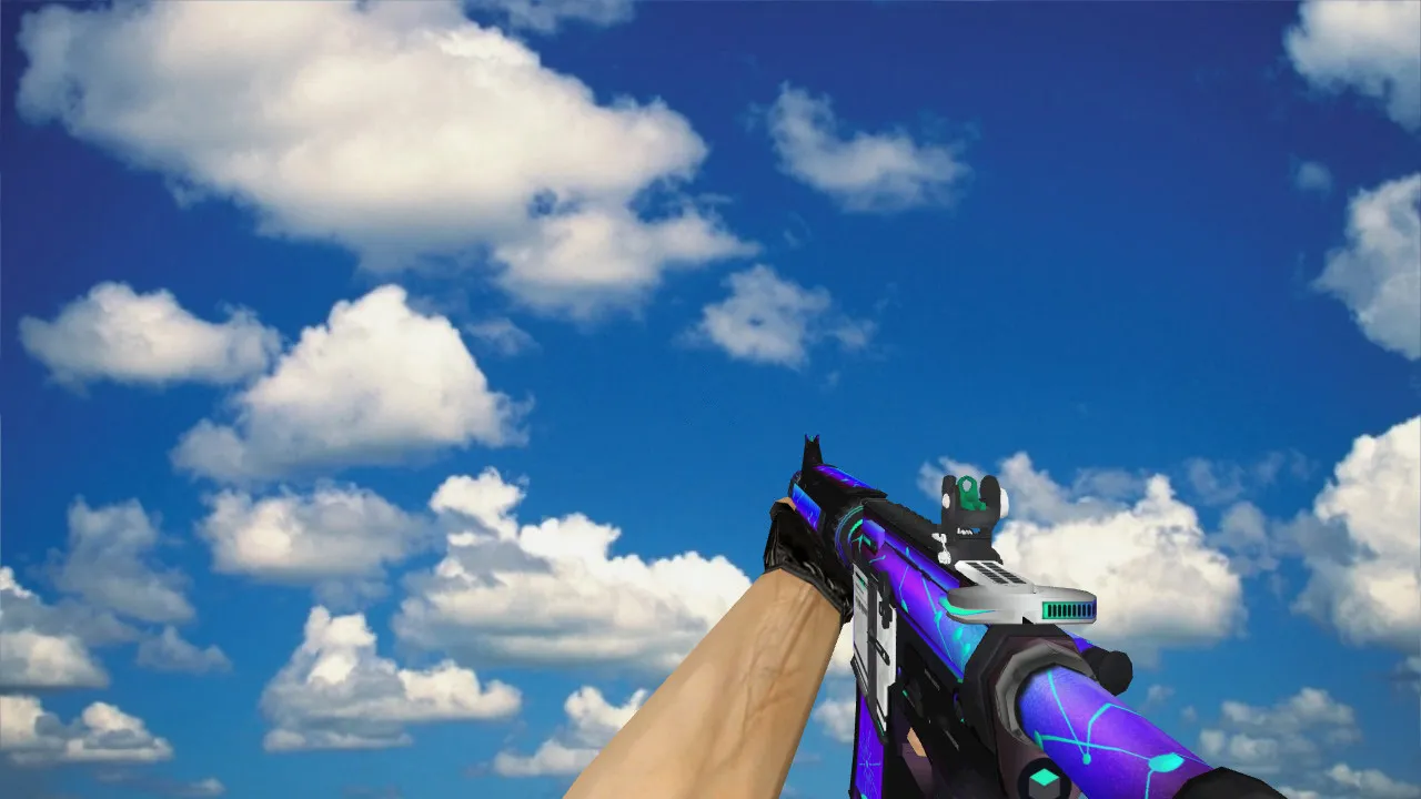 Скриншот Модель M4A4 Pathfinder v_ p_ w_ для CS 1.6: звуки, анимация осмотра, текстуры и настройка оружия