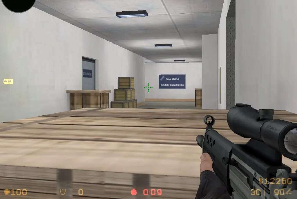 Скриншот  Карта de_satellite для CS 1.6: особенности и стратегии