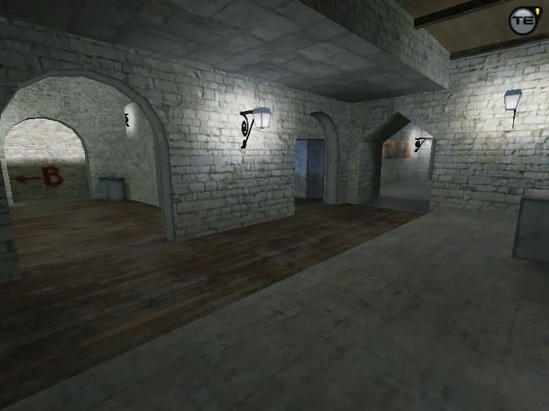 Скриншот Карта «css_cbble» для CS 1.6: баланс сторон, точки, .nav для ботов, оптимизация wpoly/epoly