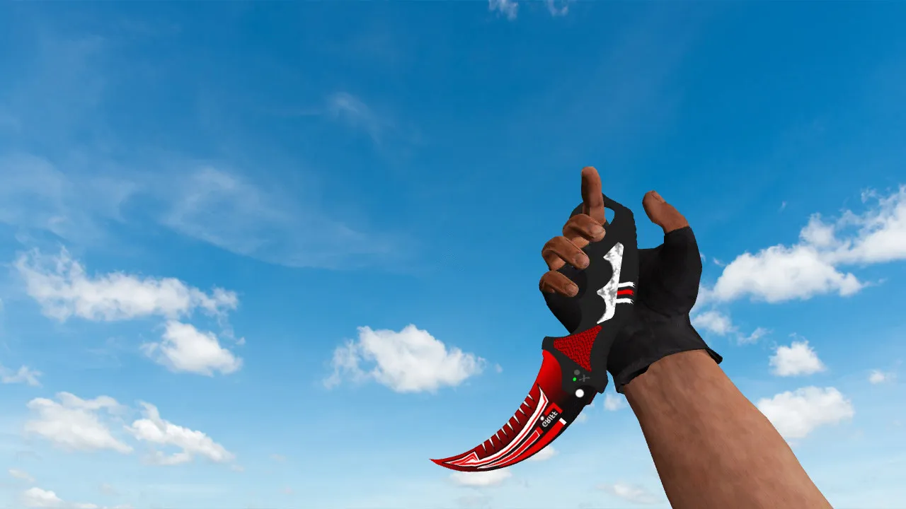 Скриншот Модель ножа Karambit Griff v_ для CS 1.6: p_ и w_ модели, звуки, анимация осмотра и качество текстур