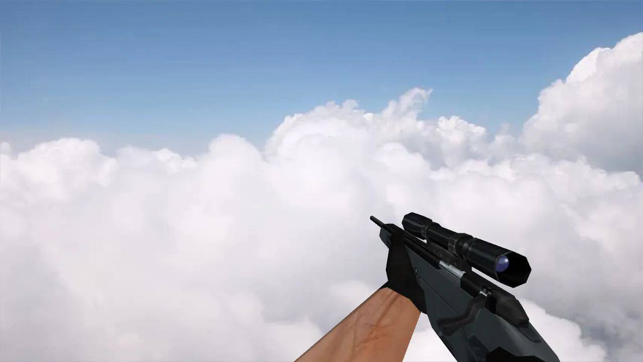 Скриншот  HD пак моделей оружия для CS 1.6: v_ п_, w_ модели, звуки, анимация осмотра и качество текстур