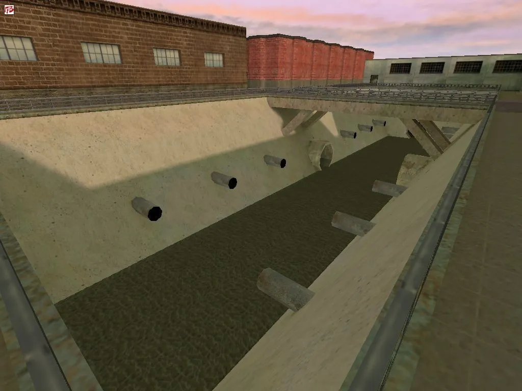 Скриншот  Карта de_canal_xl для CS 1.6: точки, баланс сторон, .nav для ботов и оптимизация wpoly/epoly