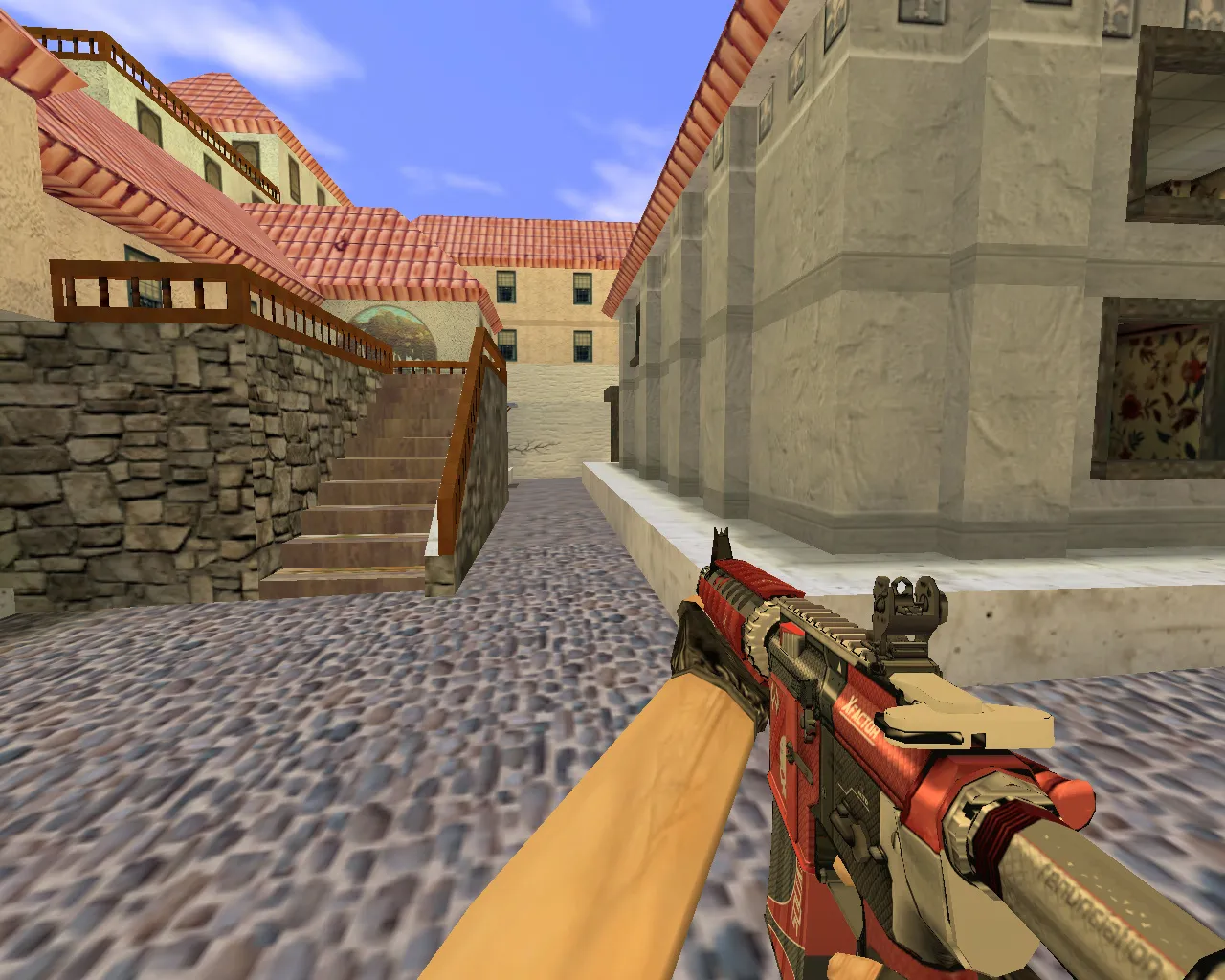 Скриншот  aim_italy для CS 1.6 — прицеливание, спавн ботов, точки для тренировки и стабильный FPS